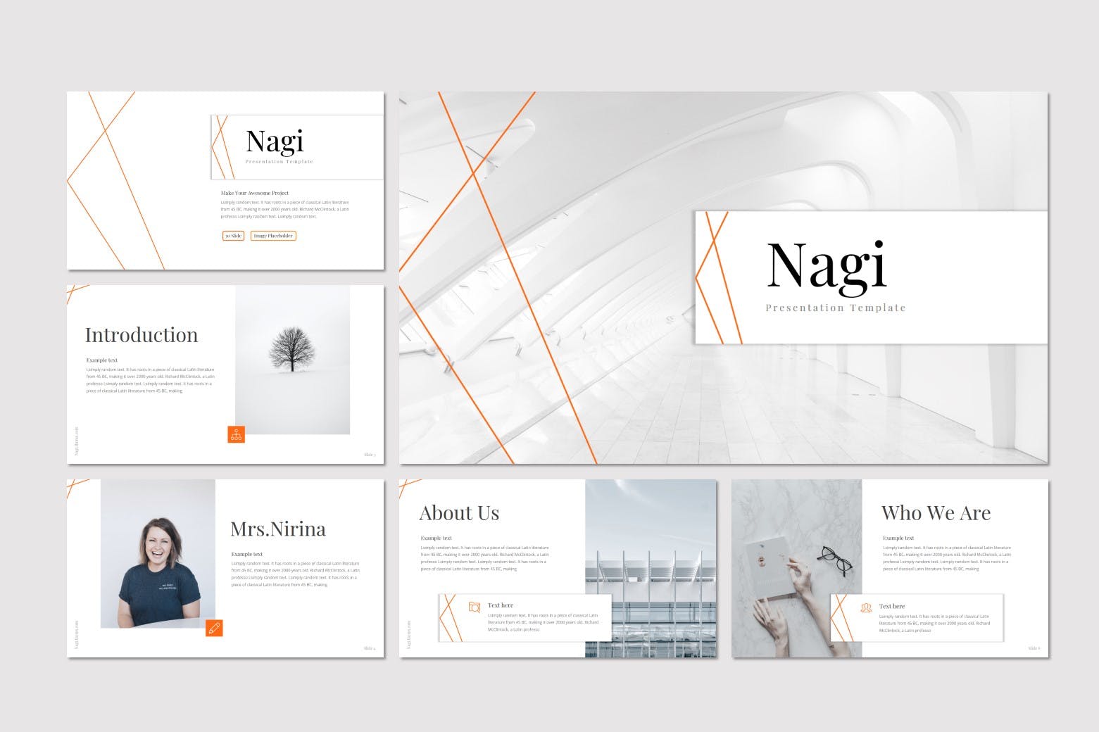 创意设计策划团队/工作室Keynote幻灯片模板 Nagi – Keynote Template插图(1)