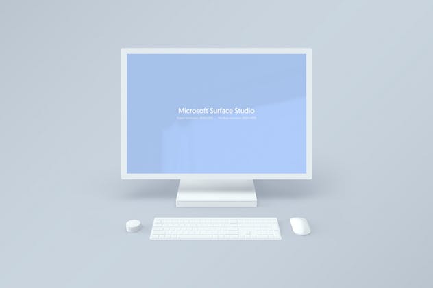 微软一体机Surface Studio样机模板v2 Microsoft Surface Studio Mockups v.2 – Photoshop插图(2)