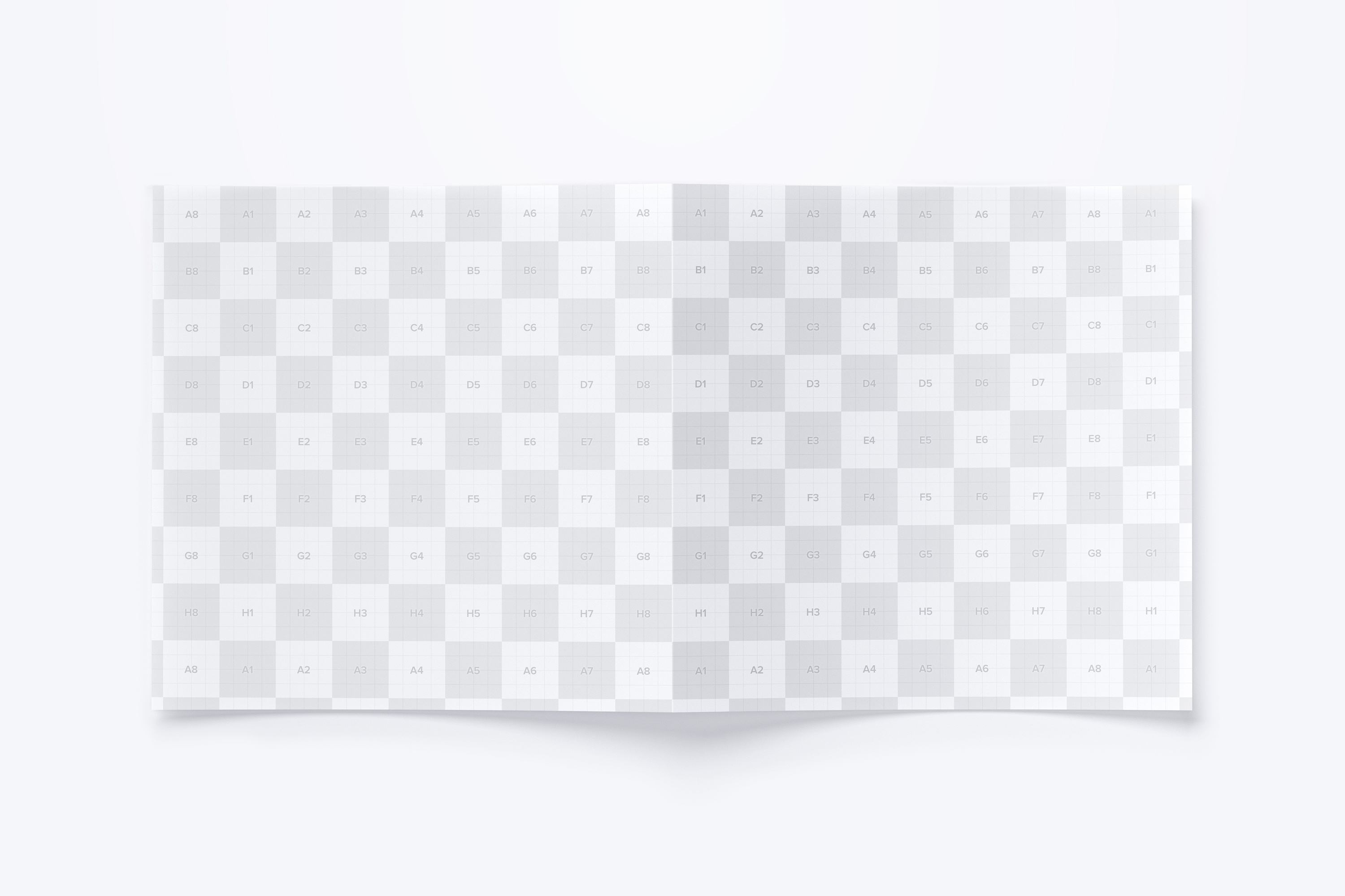 方形双折页企业宣传册＆传单设计效果图样机03 Square Bi Fold Brochure Mockup 03插图(2)