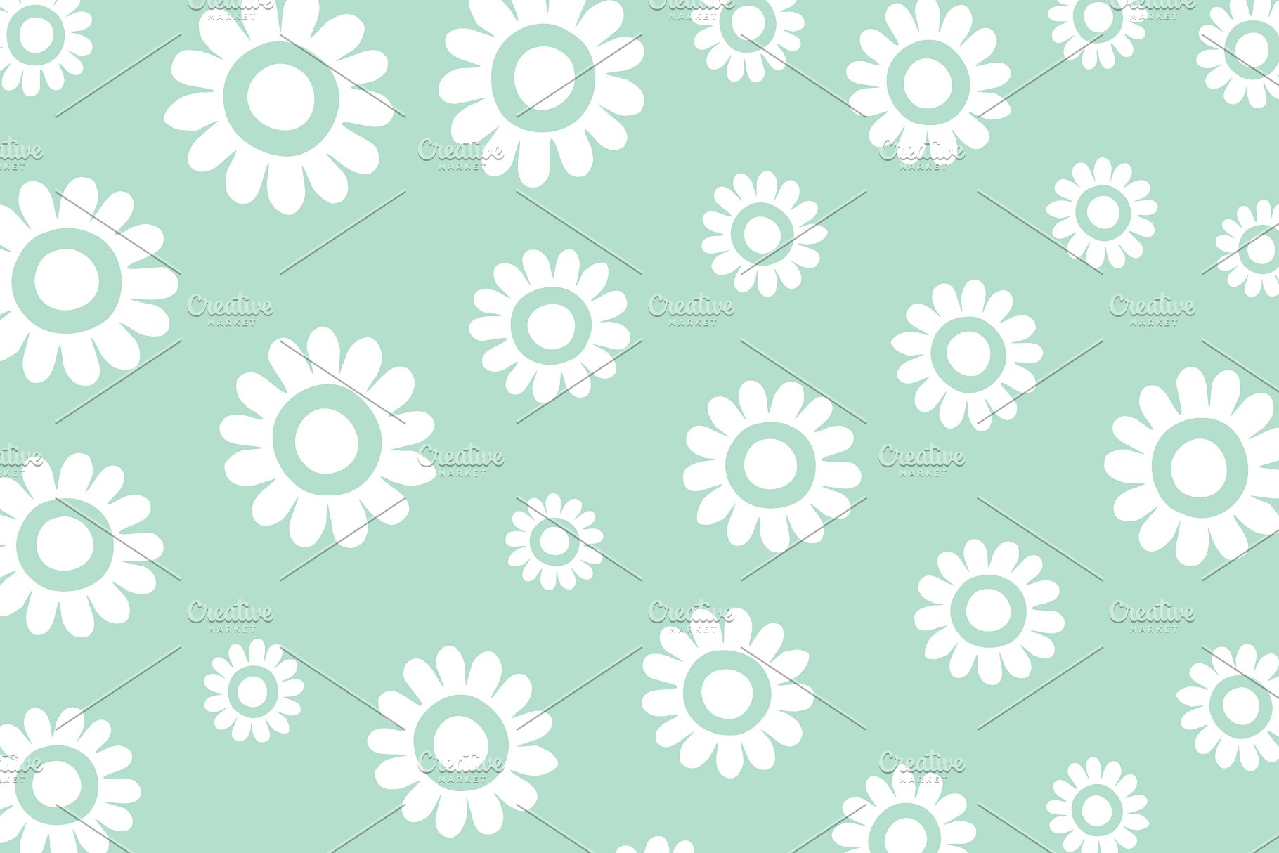 60种配色1440款花卉图案纹理 1,440 Floral Patterns in 60 Colors插图(11)