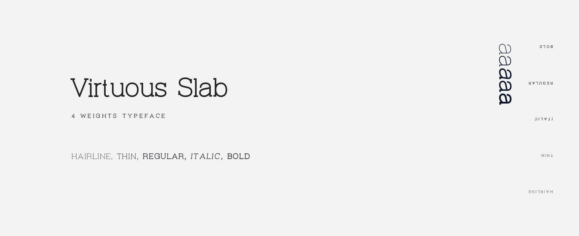 优秀网页设计排版英文衬线字体 Virtuous Slab Font插图(5)