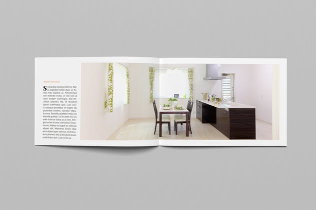 横向尺寸简约室内设计画册设计模板 Simplest Landscape Magazine插图(7)