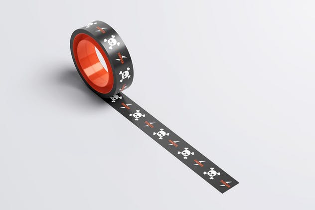 管道胶带印花印刷图案样机模板 Duct Tape Mock-up插图(1)