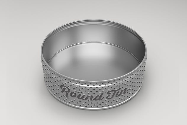 圆形金属锡罐包装样机Vol.3 Round Tin Can Packaging Mockups  Vol.3插图(2)