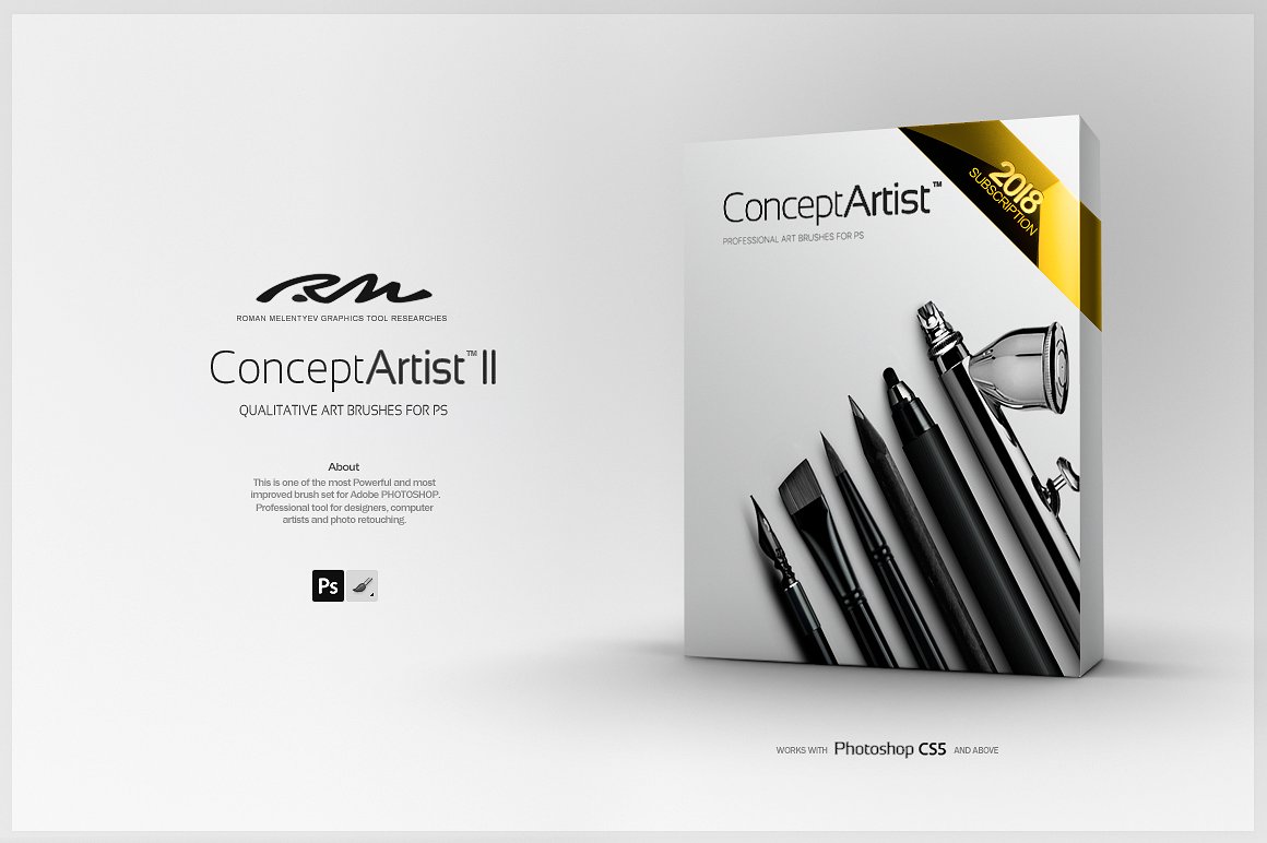 RM出品各种画笔笔画PS笔刷工具包 RM Concept Artist II (bundle)插图