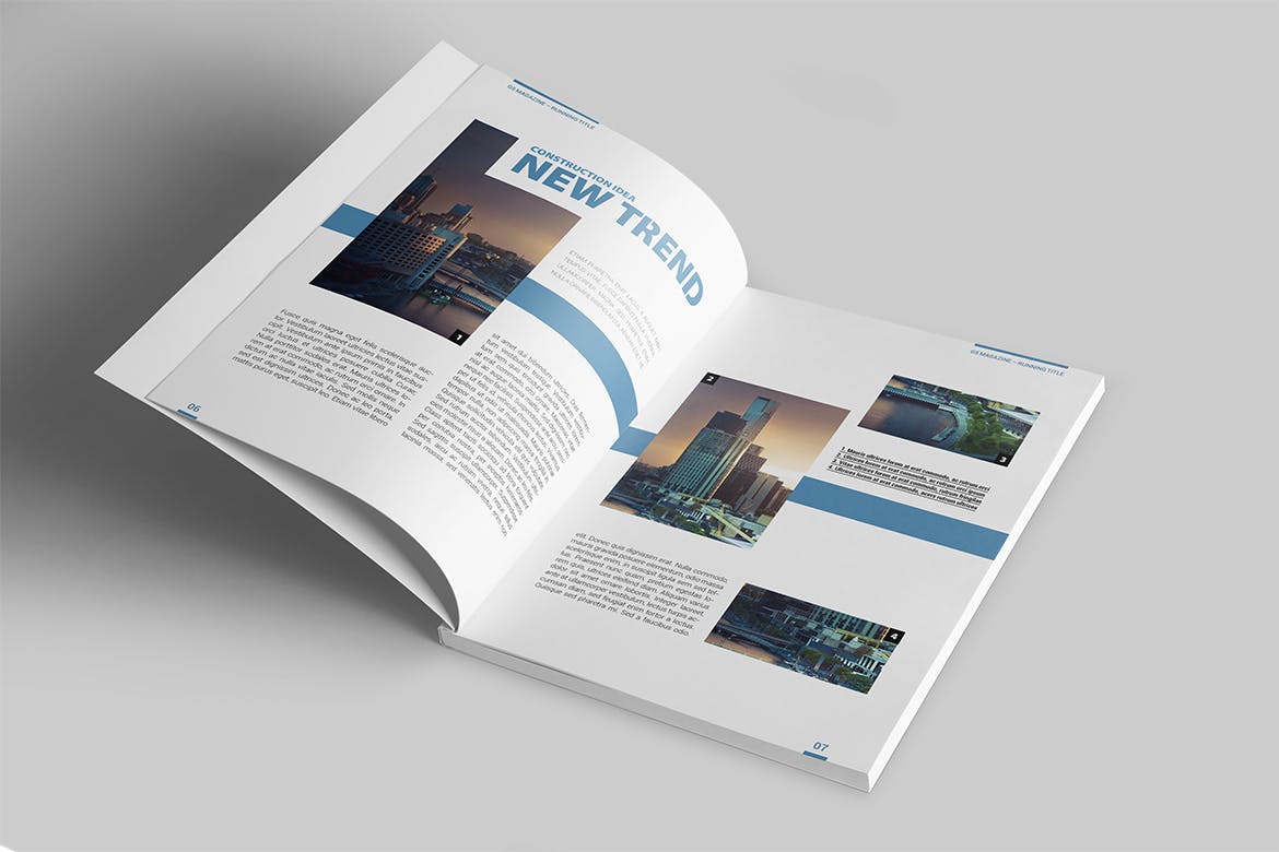 建筑设计主题杂志设计INDD模板 Magazine Template插图(2)