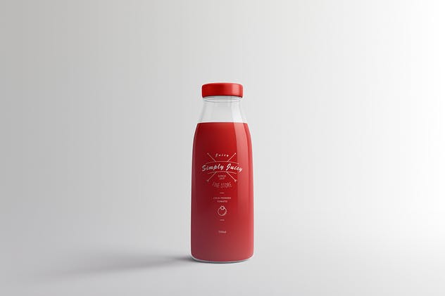 果汁瓶包装设计展示样机 Juice Bottle Packaging Mock-Ups Vol.1插图(9)