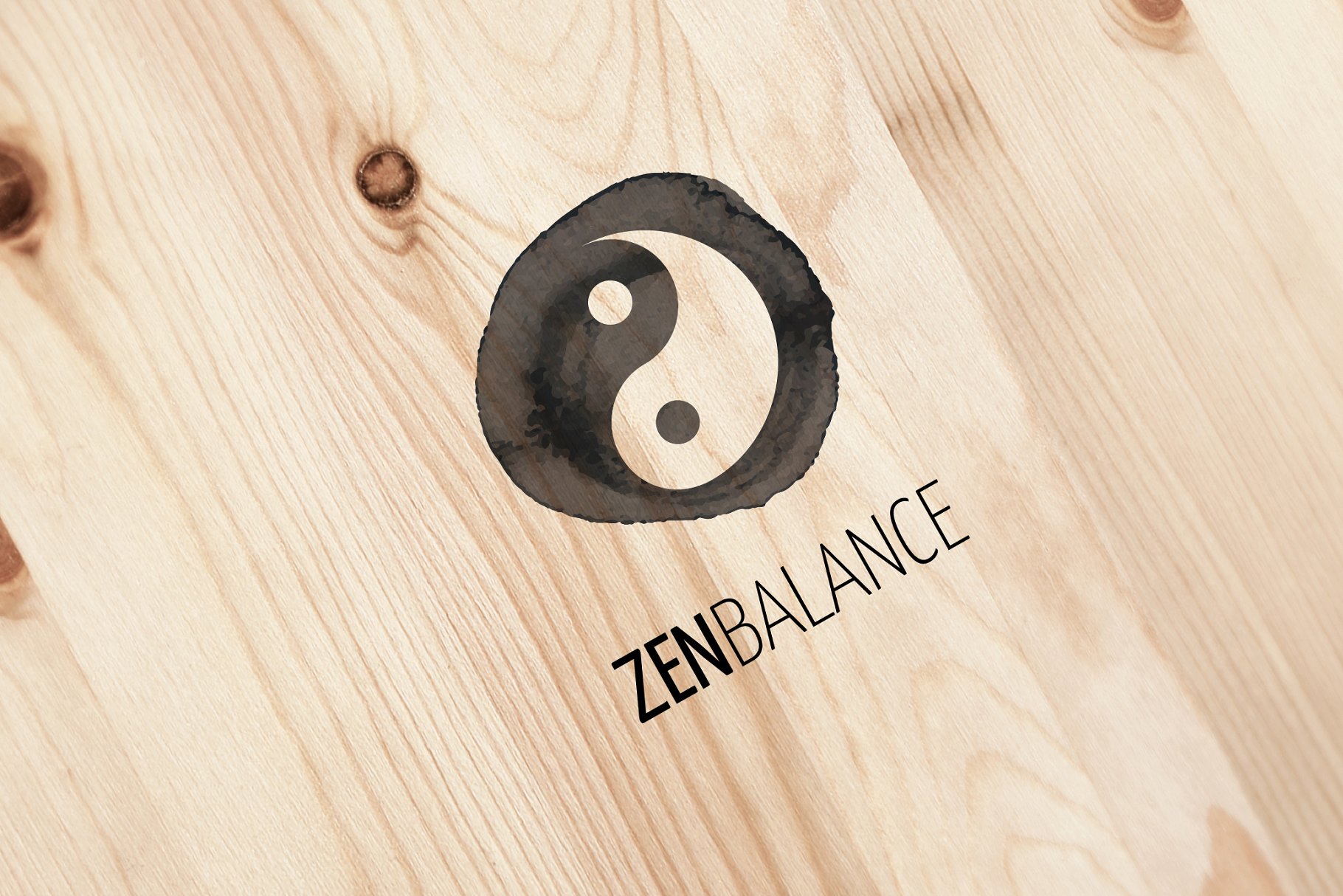 佛教禅文化另类医学标志Logo模板 Alternative medicine, zen logos插图(4)