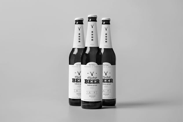 啤酒包装样机模板 Beer Mock-up插图(2)