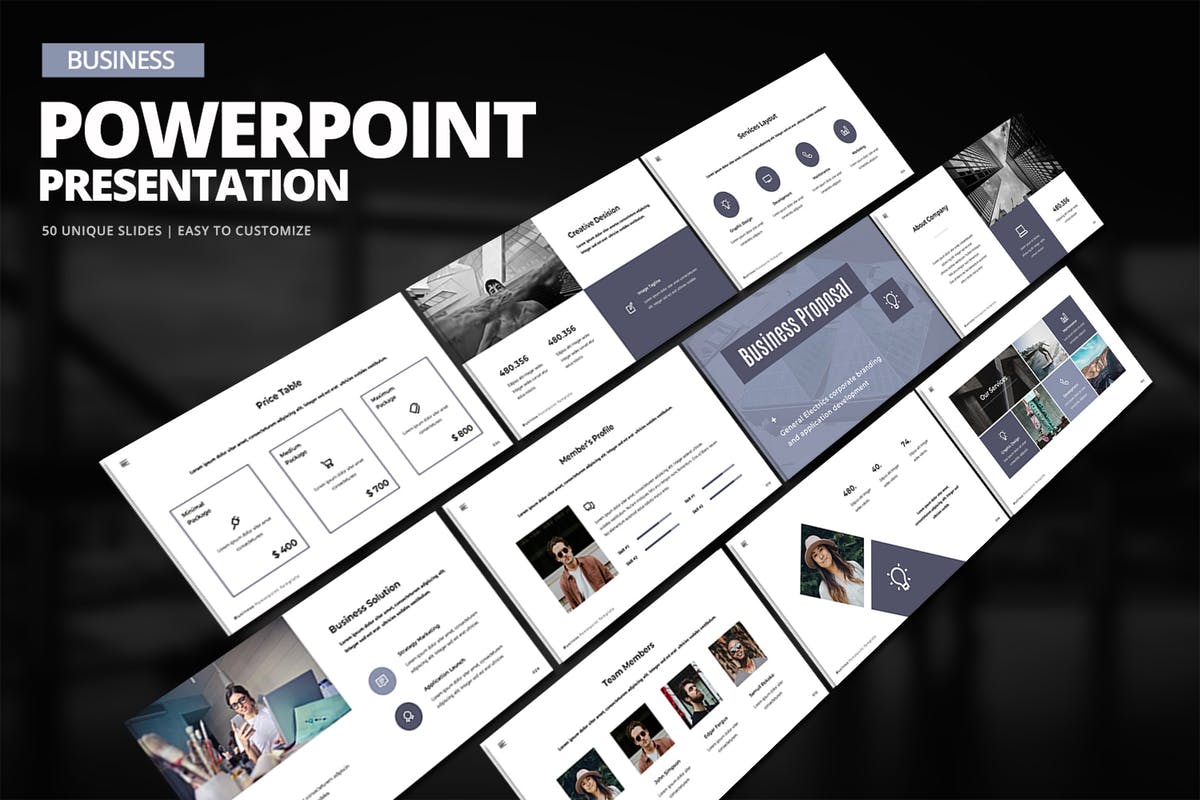 互联网产品项目介绍演示PPT幻灯片模板 Business Powerpoint Presentation插图