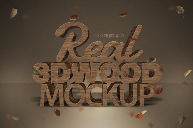炫酷金属3D特效PSD样机模板v1 Real 3D text Mockups V1插图(2)