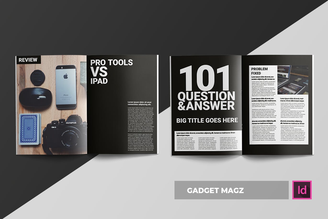 信息科技类杂志设计模板 Gadget | Magazine Template插图(4)