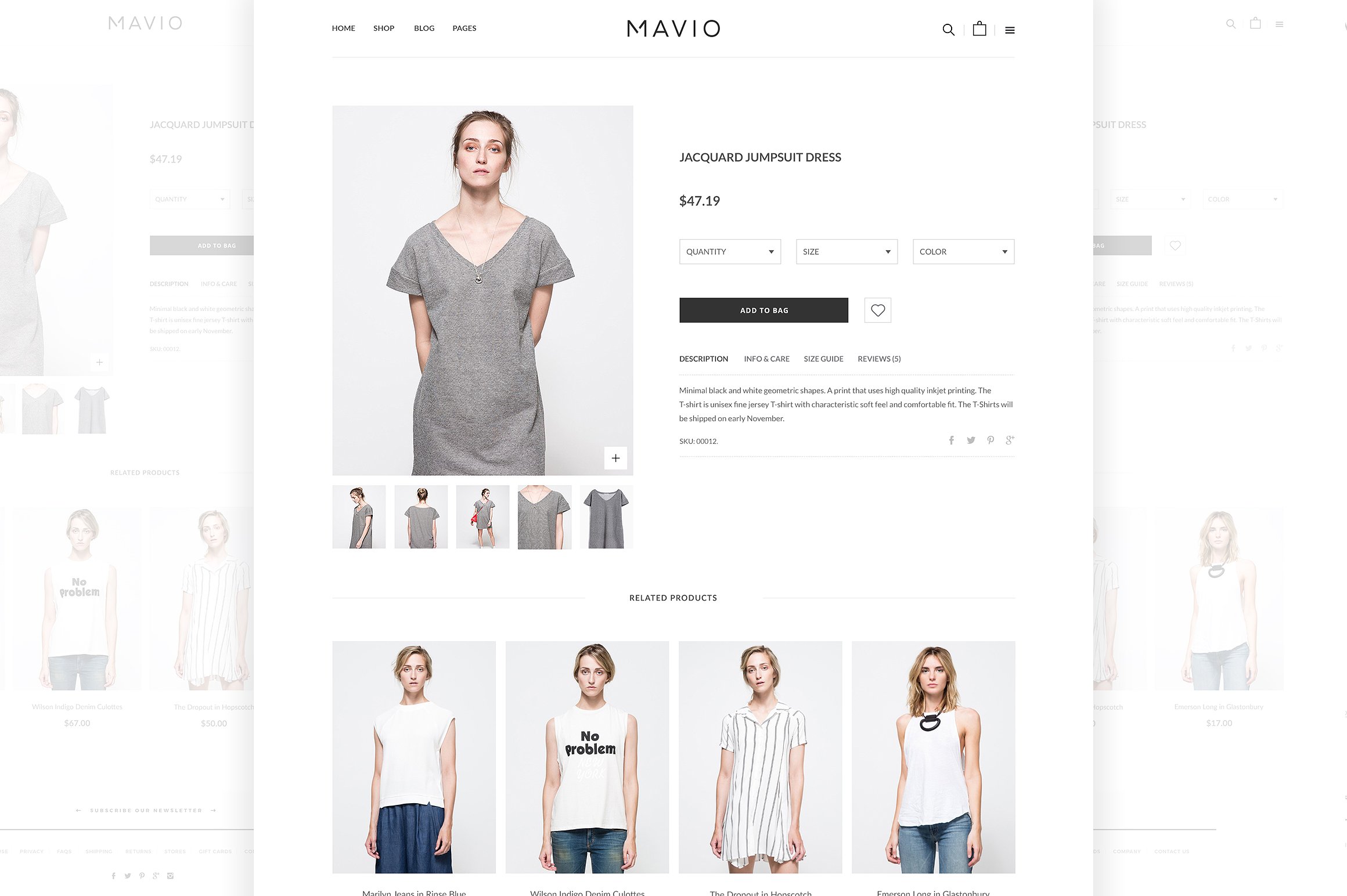 时尚服饰类电商 APP UI 套件 Mavio E-Commerce UI/UX Kit插图(1)