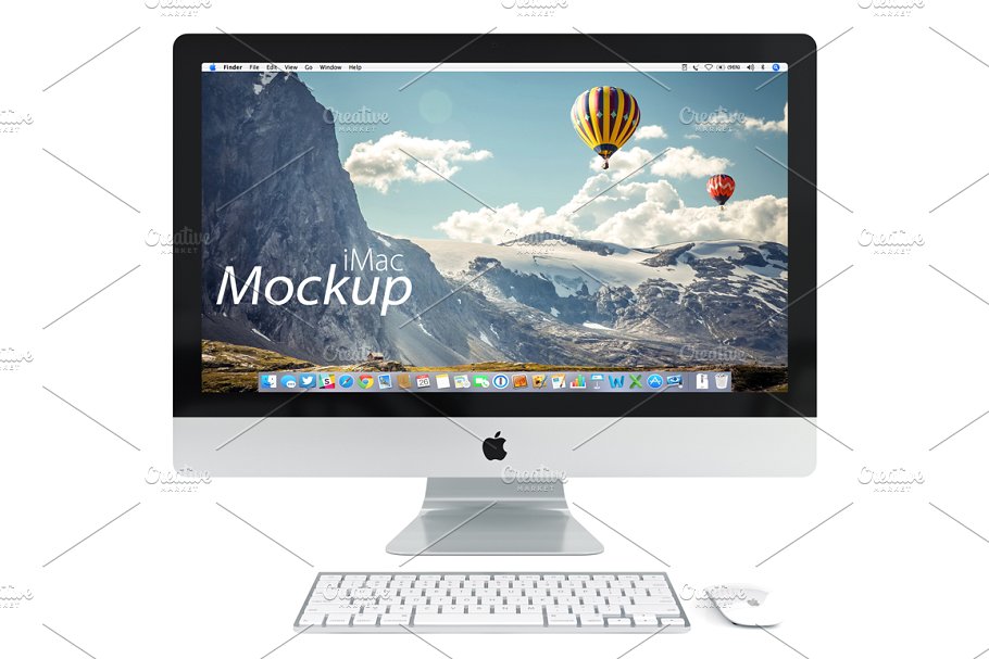 网站产品设计iMac样机展示模型 PSD  iMac mockup插图(3)