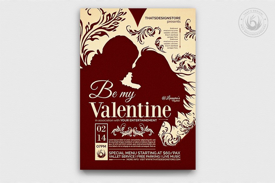 10款经典的情人节海报模板下载 [PSD]插图(8)