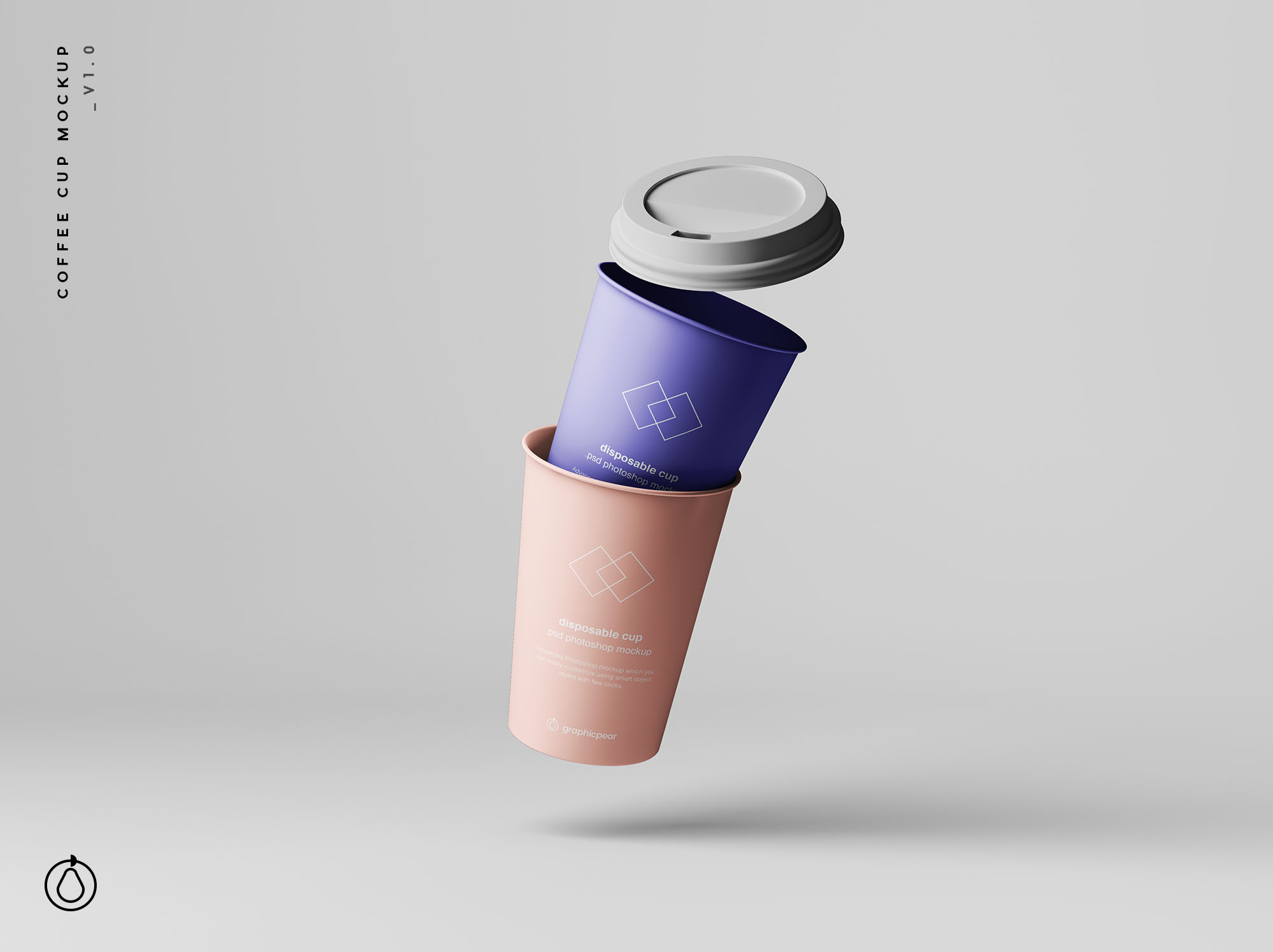 7个咖啡纸杯定制外观设计效果图样机模板 7 Coffee Cup Mockups插图