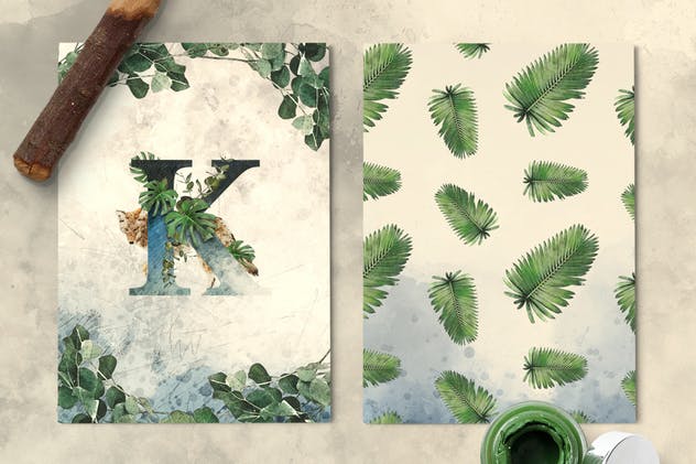 奇幻森林元素手绘插画元素合集 Forest Illustrations Graphics Kit插图(6)