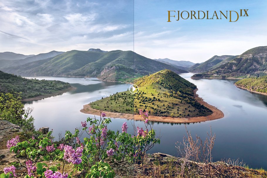 唯美户外风景调色PS动作 Fjordland Landscape PS Actions插图(9)