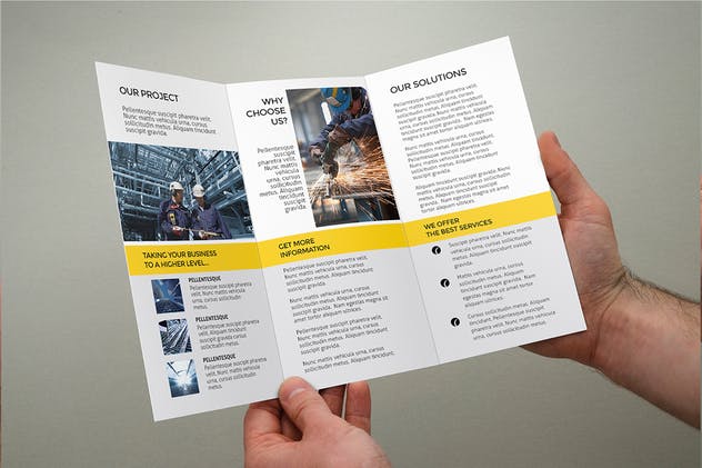 三折页多用途企业宣传折页传单模板 Trifold – Multipurpose Corporate插图(2)