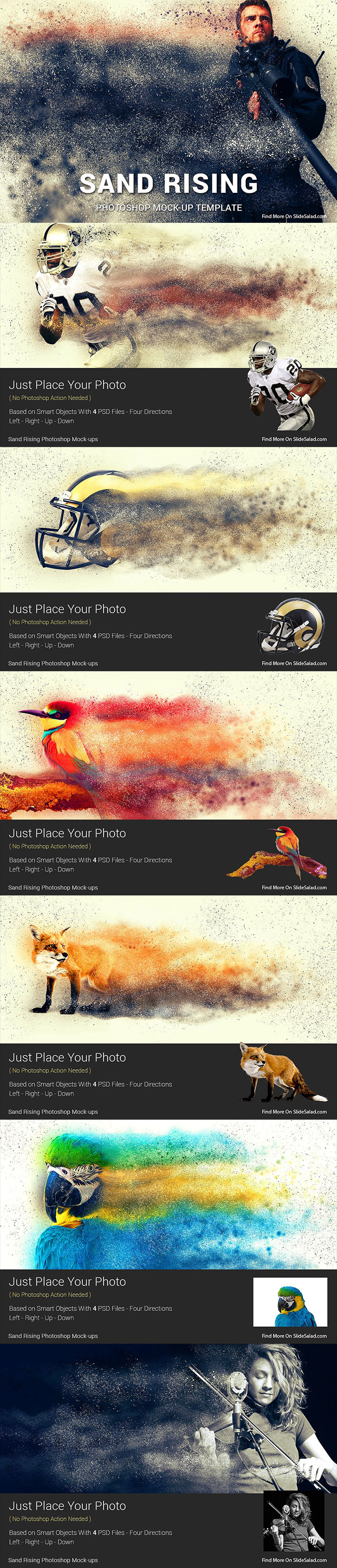 非凡图库下午茶：经典好用的沙化特效Photoshop图层样式文件下载[PSD]插图