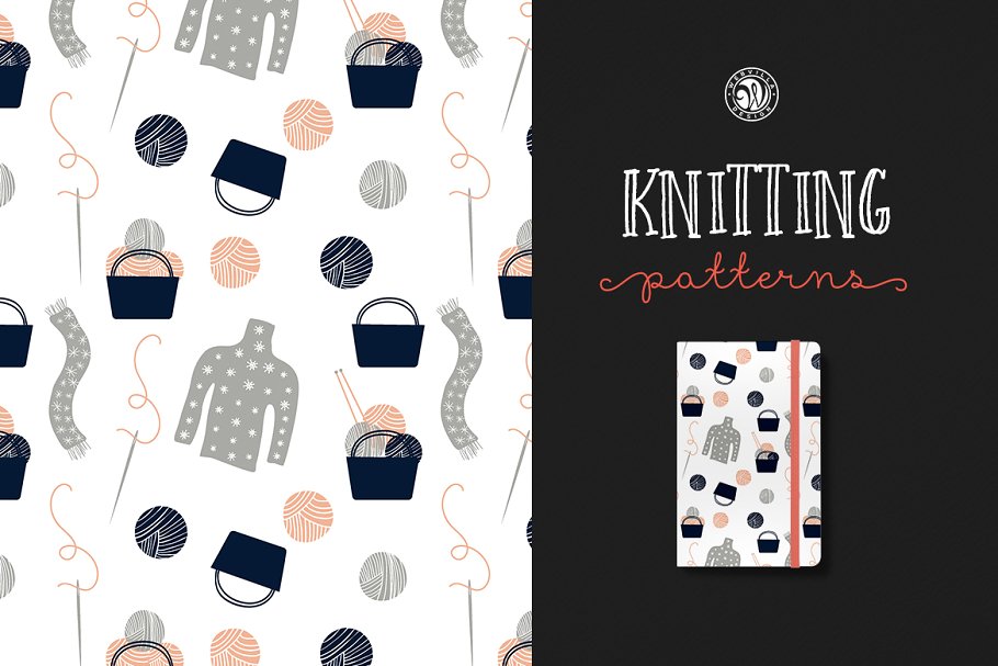 纺织针织图案纹理 Knitting Patterns插图(2)