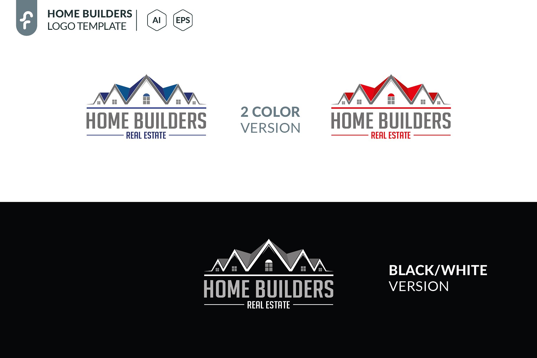 建筑主题Logo模板 Home Builders Logo插图(3)