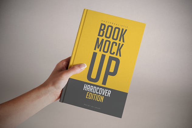 精装硬封书籍样机模板 Hardcover Book Mock-up插图(7)