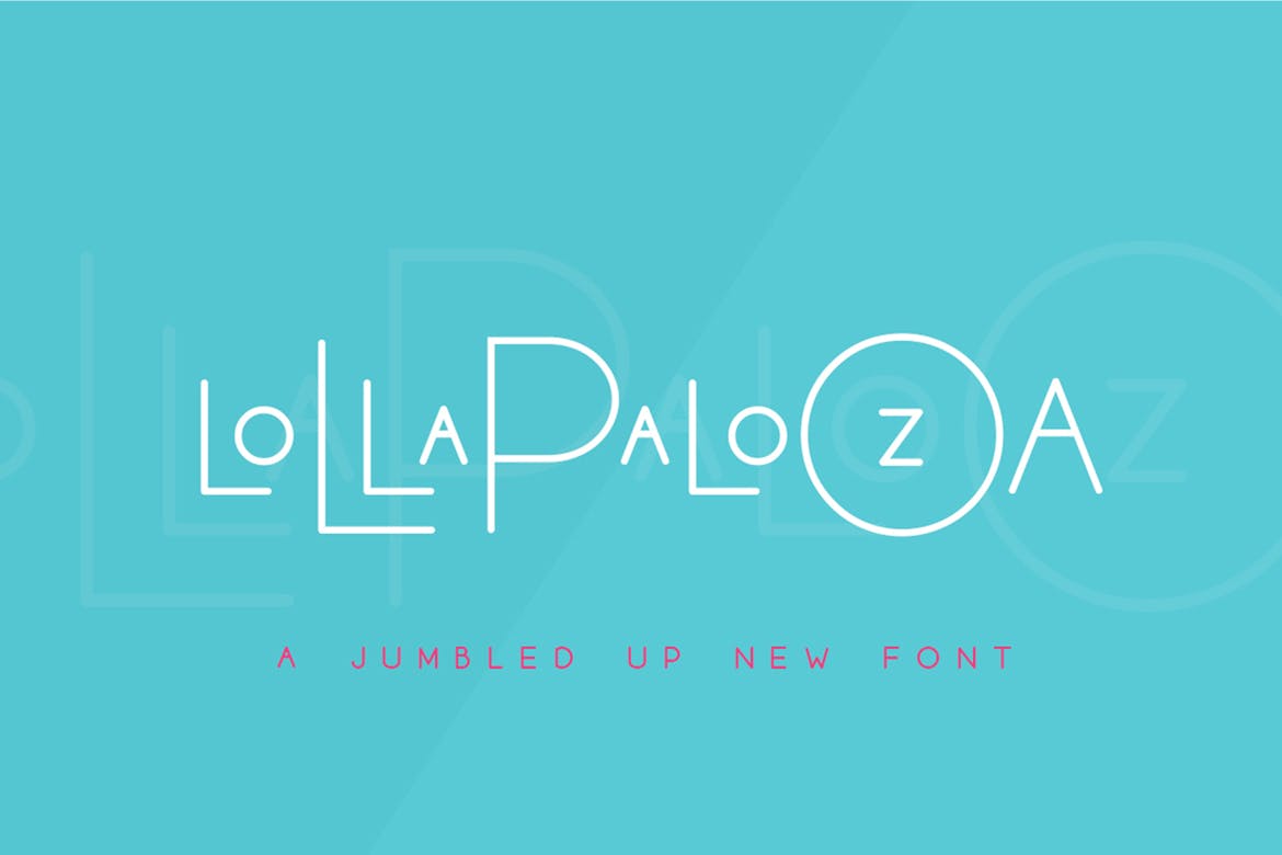 创意三重奏英文无衬线字体 Lollapalooza Font Trio插图