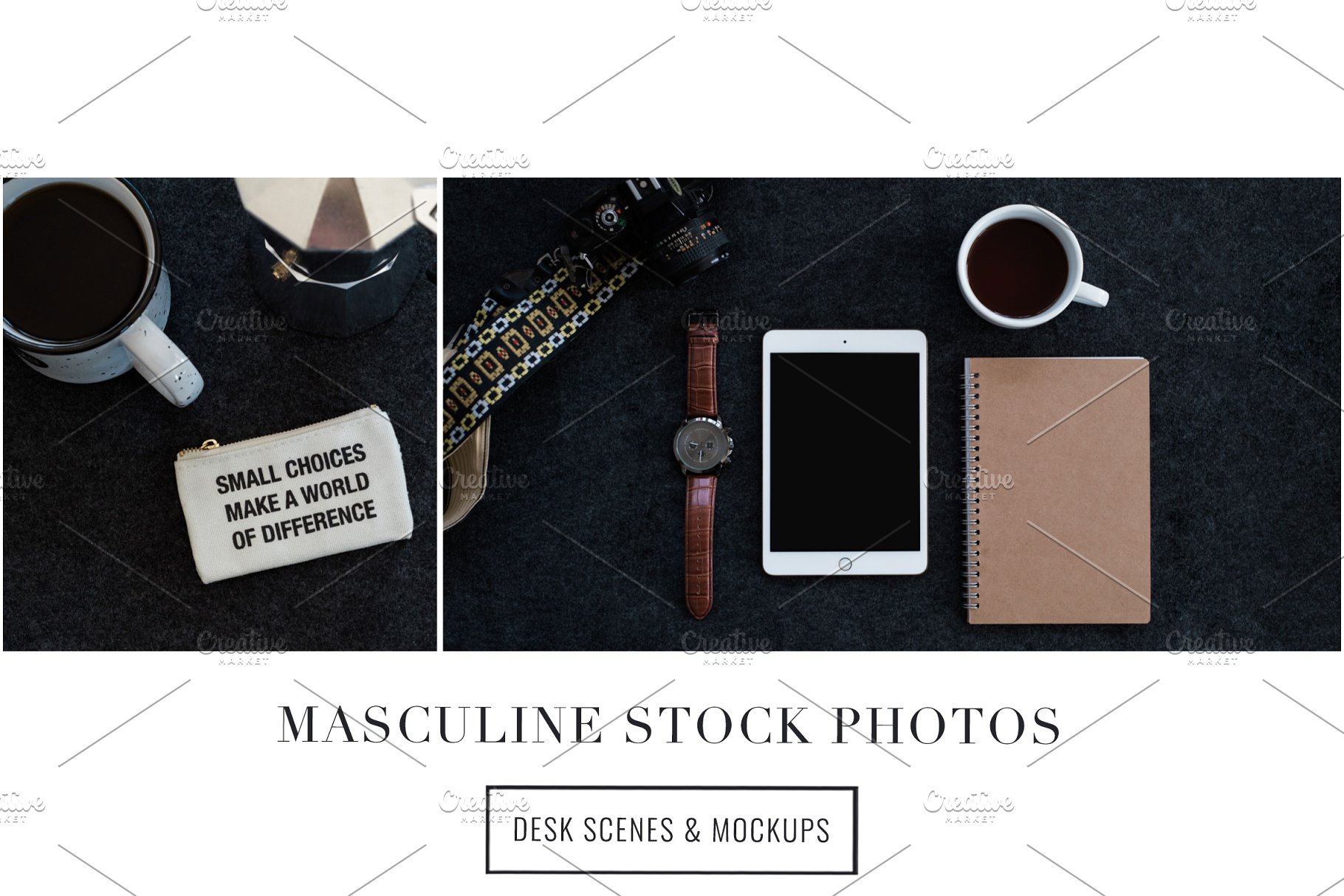 iPad办公场景样机模板 Masculine Stock Photos + iPad Mockup插图(6)