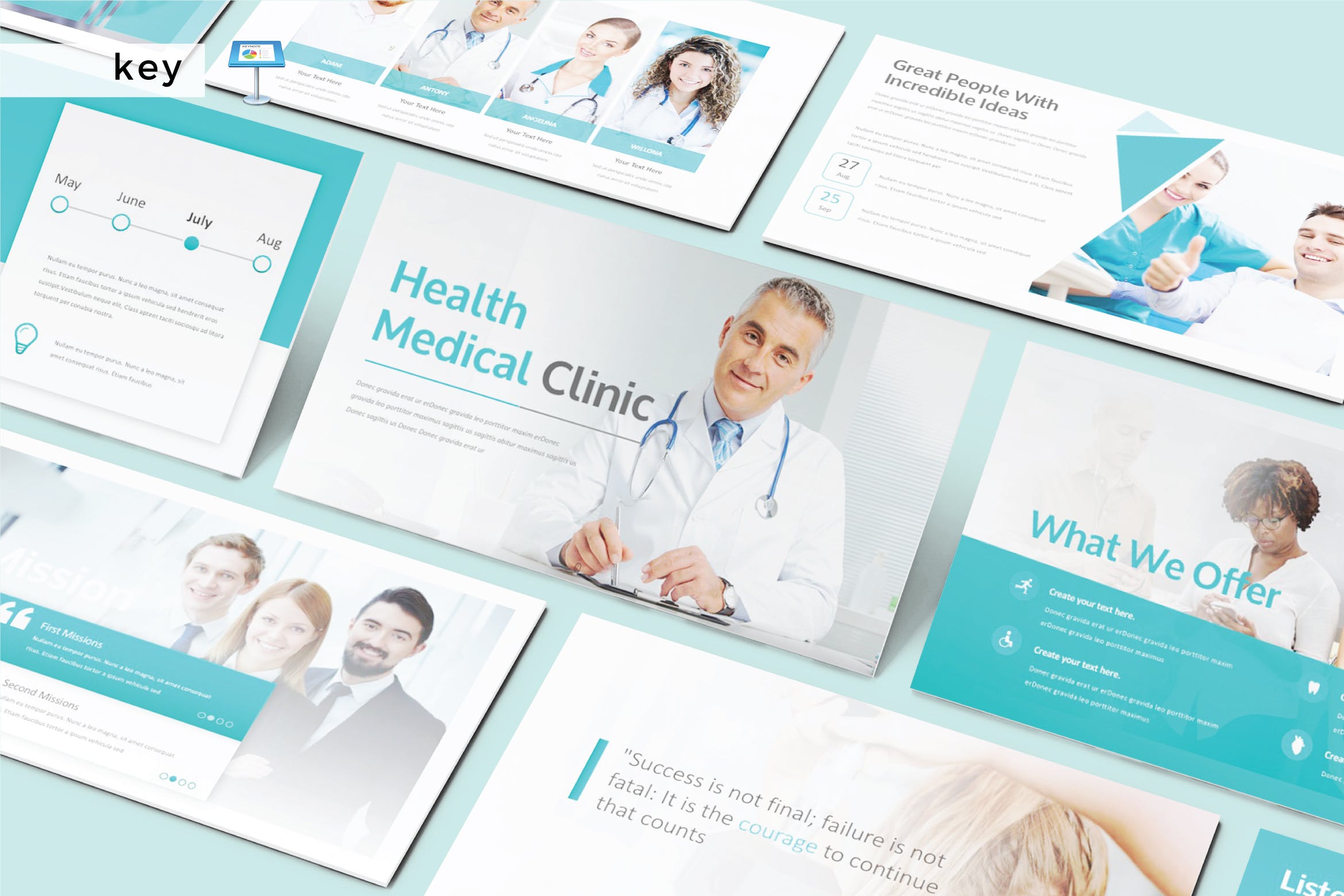健康医疗诊所介绍Keynote演示文稿模板 HEALTH MEDICAL CLINIC – Keynote V253插图