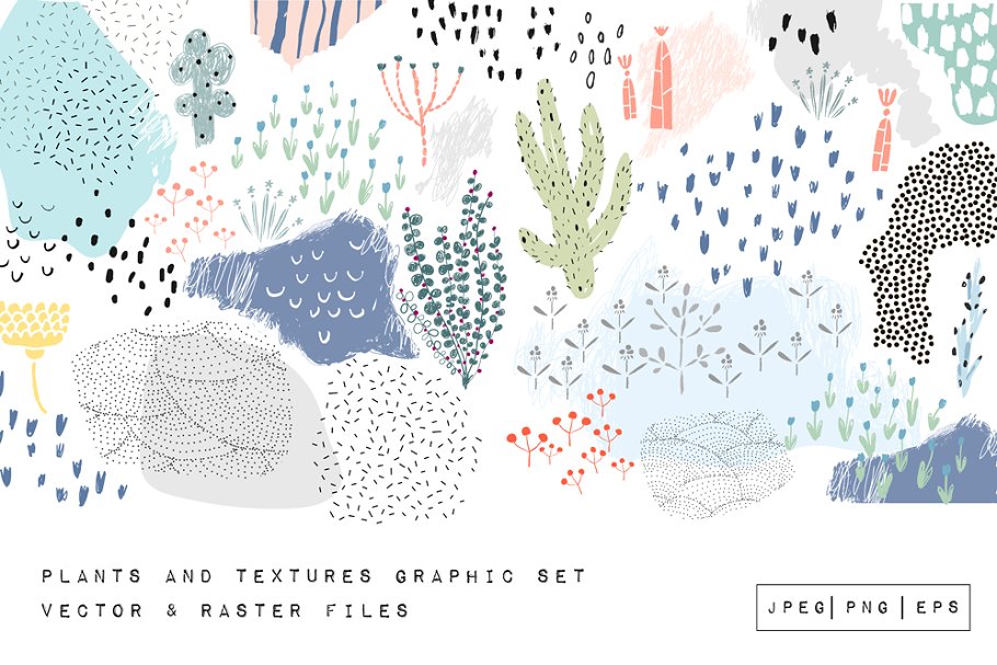 沙漠植物图案纹理 PLANTS and TEXTURES插图