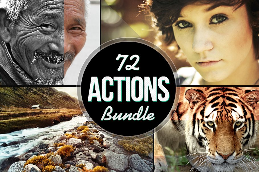 72款照片效果处理PS动作合集 72 Actions Bundle插图