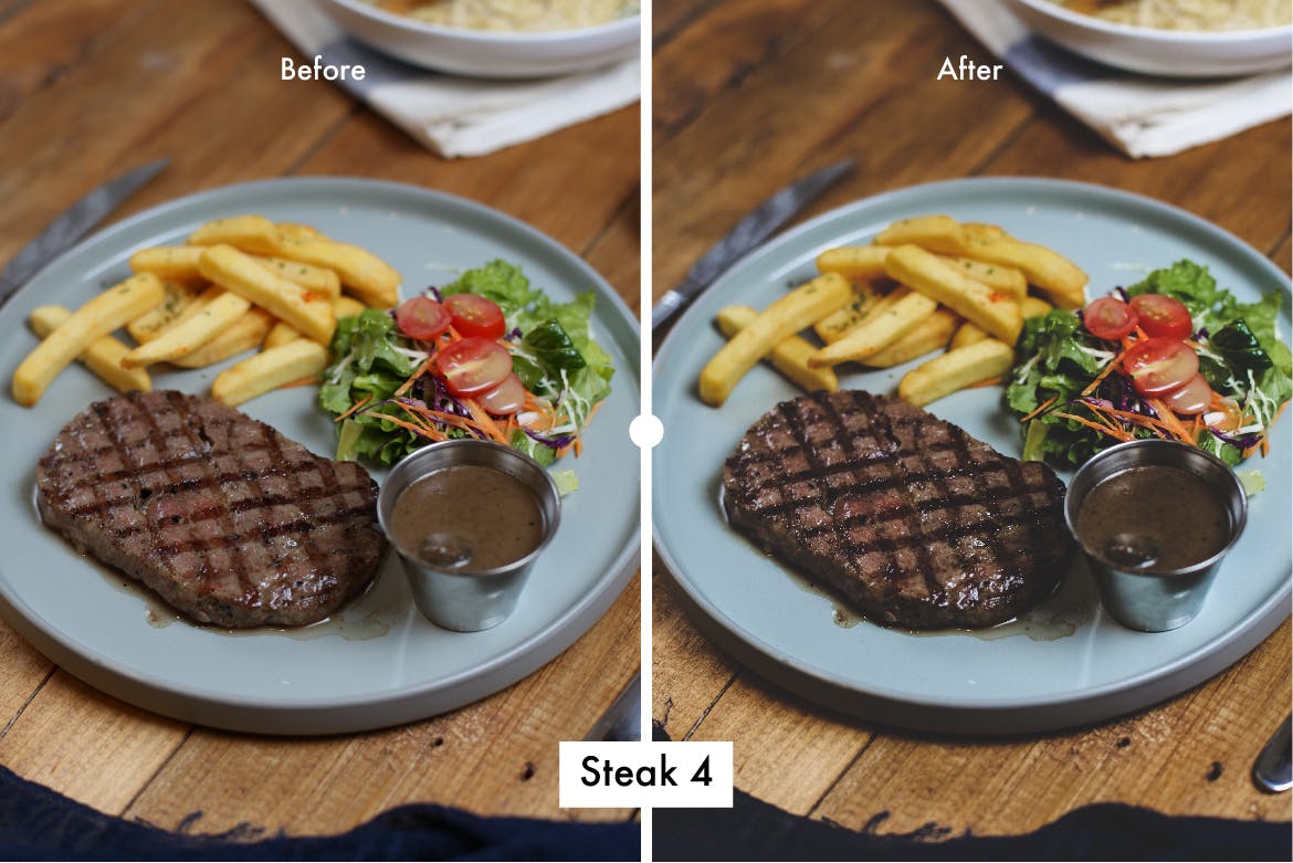 西餐美食摄影后期处理LR预设 6 Lightroom Preset for Steak插图(4)