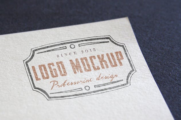 Logo印刷效果展示样机模板 Logo Mock-Up Set 2插图(9)