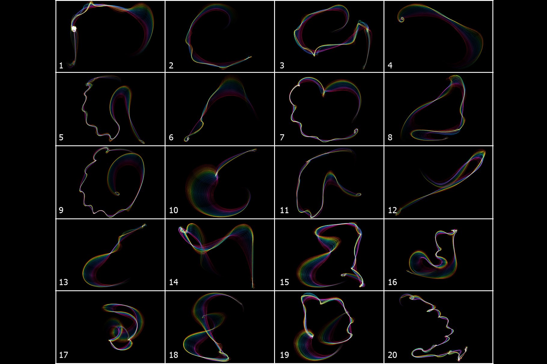 5K分辨率彩虹笔画叠层背景 5K Rainbow Strokes Overlays插图(3)