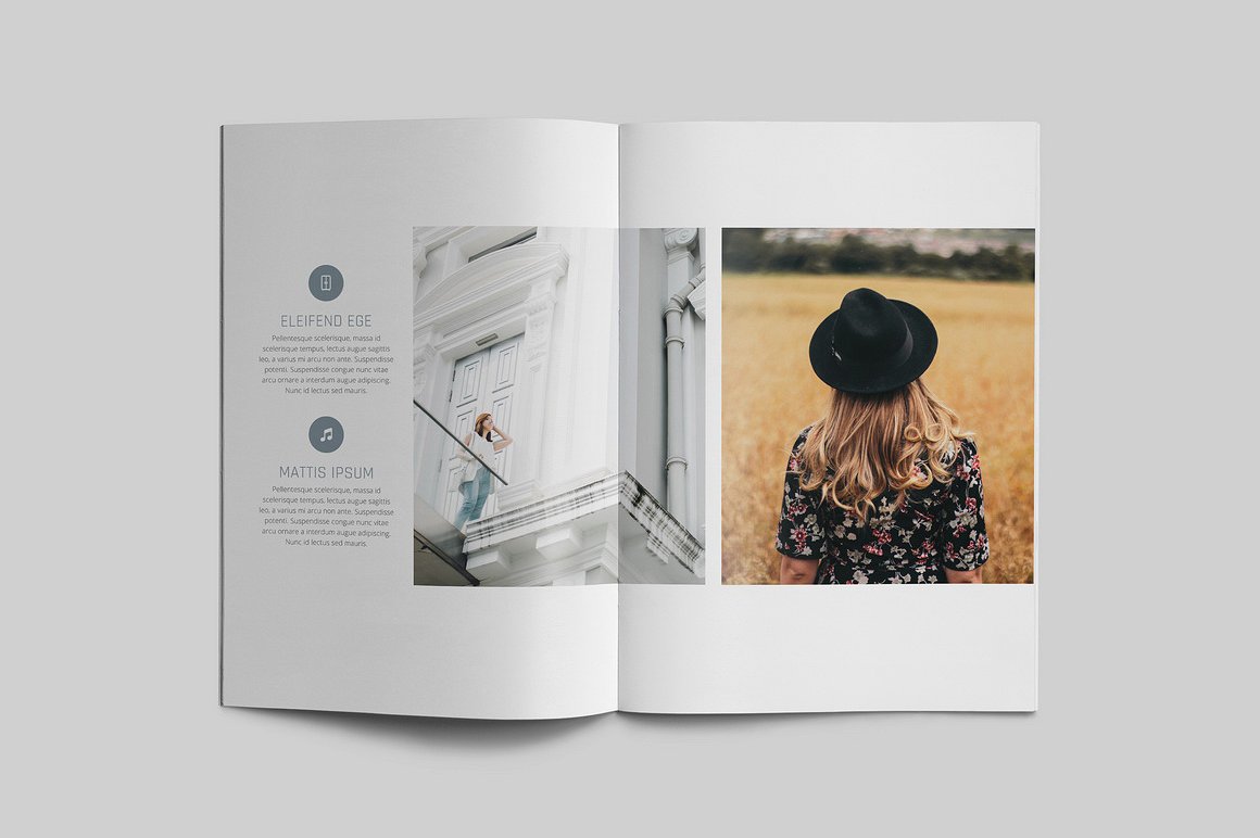 100页漂亮极简的商业化杂志模板下载[indd]插图(1)