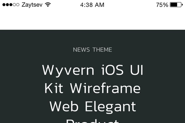 产品演示电商APP应用线框图UI套件 Wyvern iOS Wireframe UI Kit插图(10)