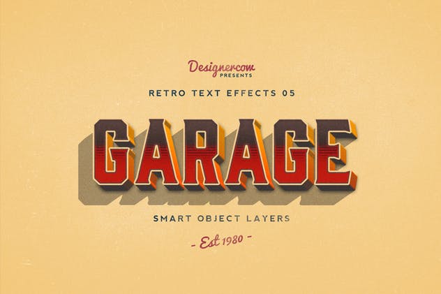 80年代复古风格文本特效PS字体样式v1 Retro Text Effects V2插图(5)