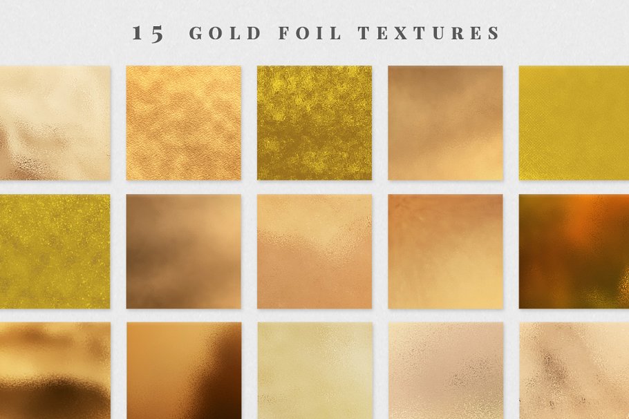 优雅的金箔纹理 Elegant Foil Textures插图(1)