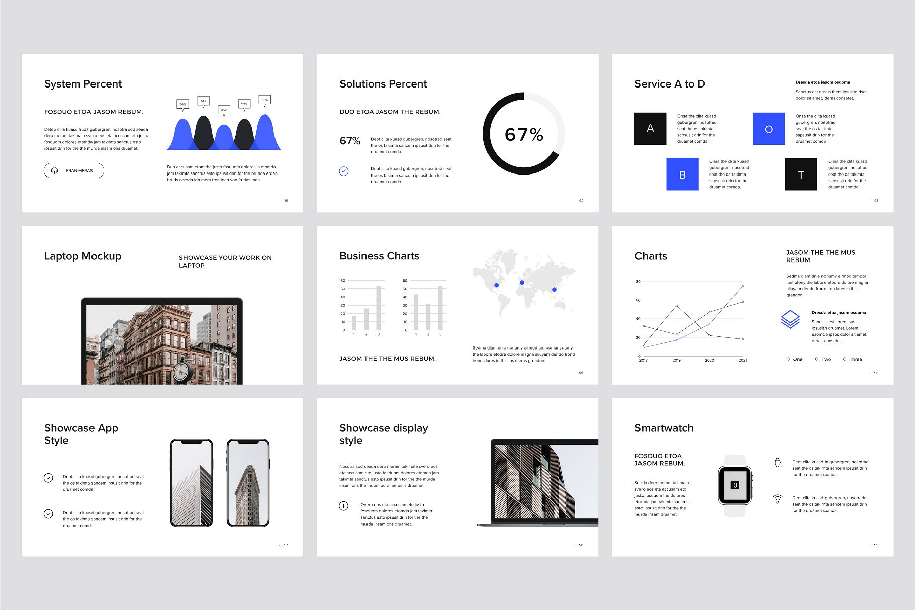现代简约风格企业团队介绍谷歌幻灯片模板 MURO – Google Slides Template +Bonus插图(14)