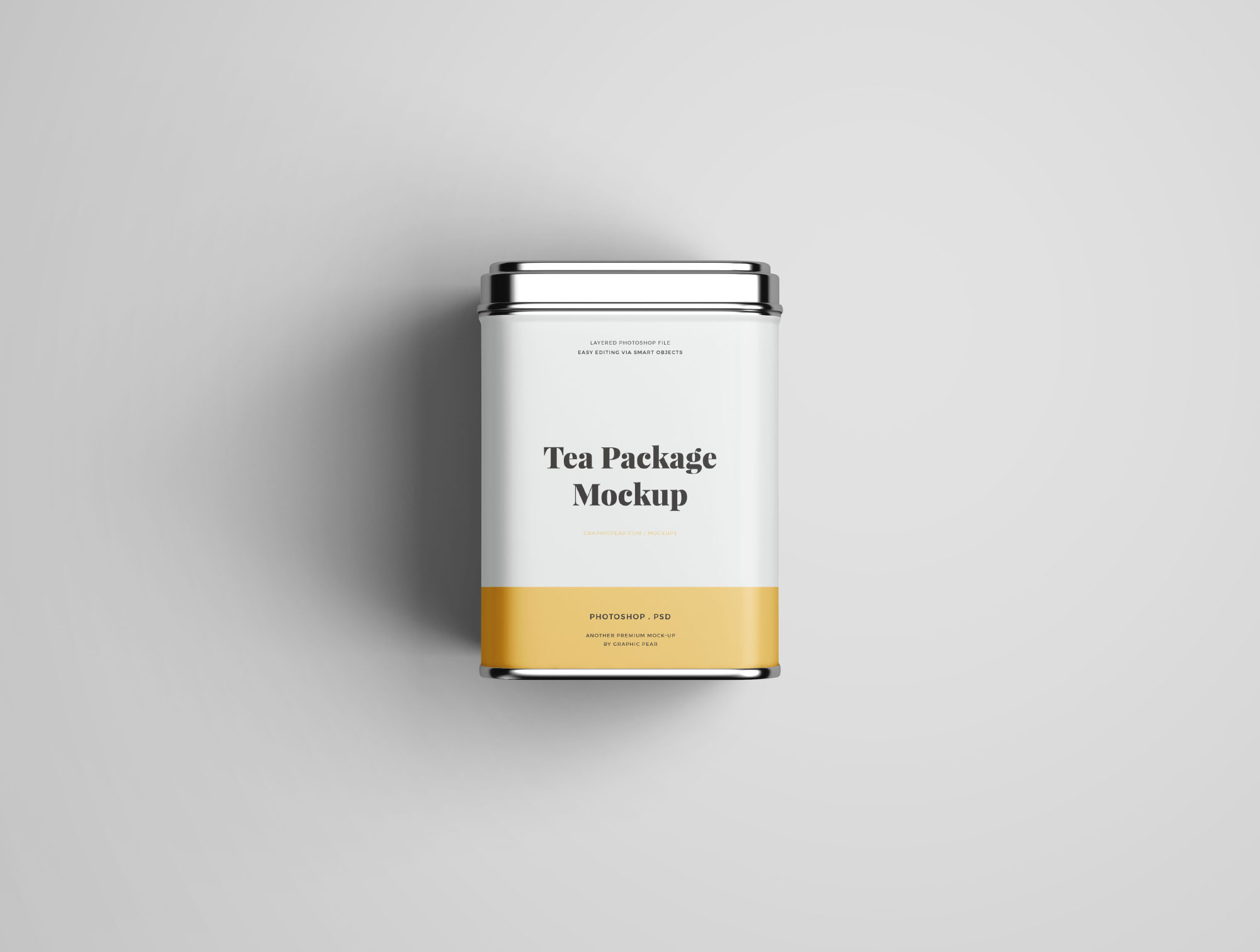 茶叶铁盒包装设计效果样机 Tea Package Mockup插图(5)