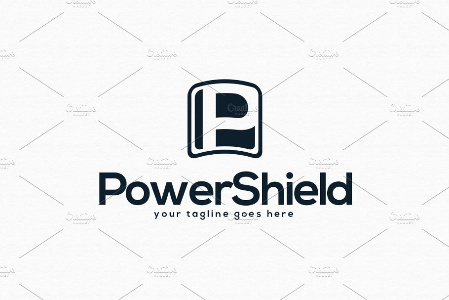 电源保护护盾主题Logo模板 Power Shield Logo Template插图(3)