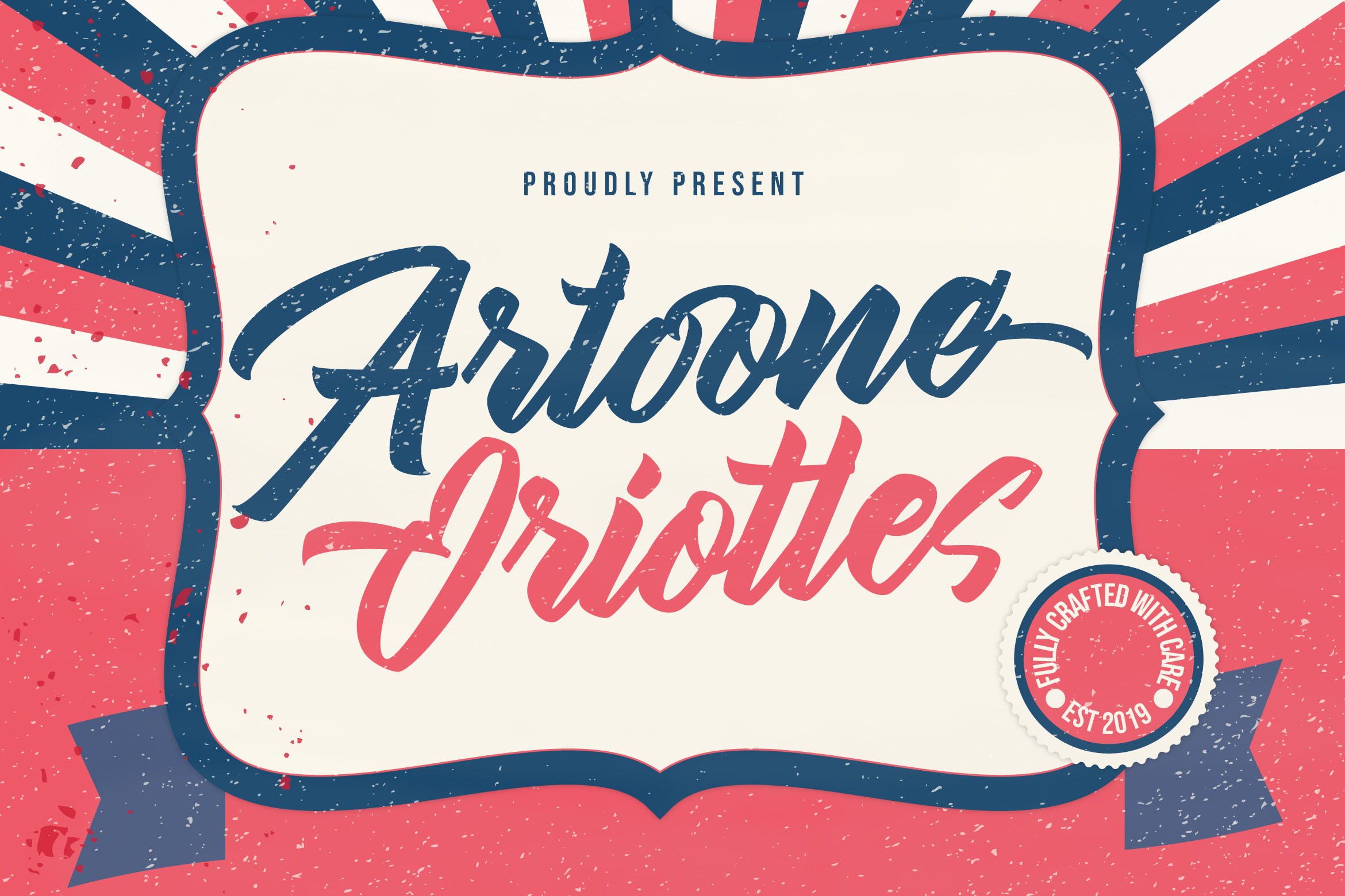 海报标题设计适用的英文书法字体下载 Artoone Oriottes Typeface插图