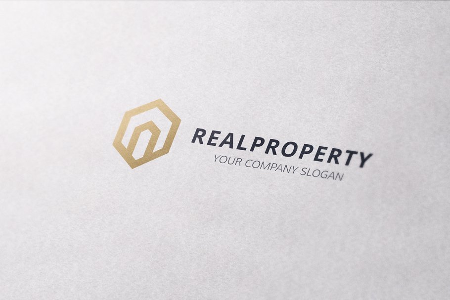 烫金高端Logo设计模板 Real Property插图(1)