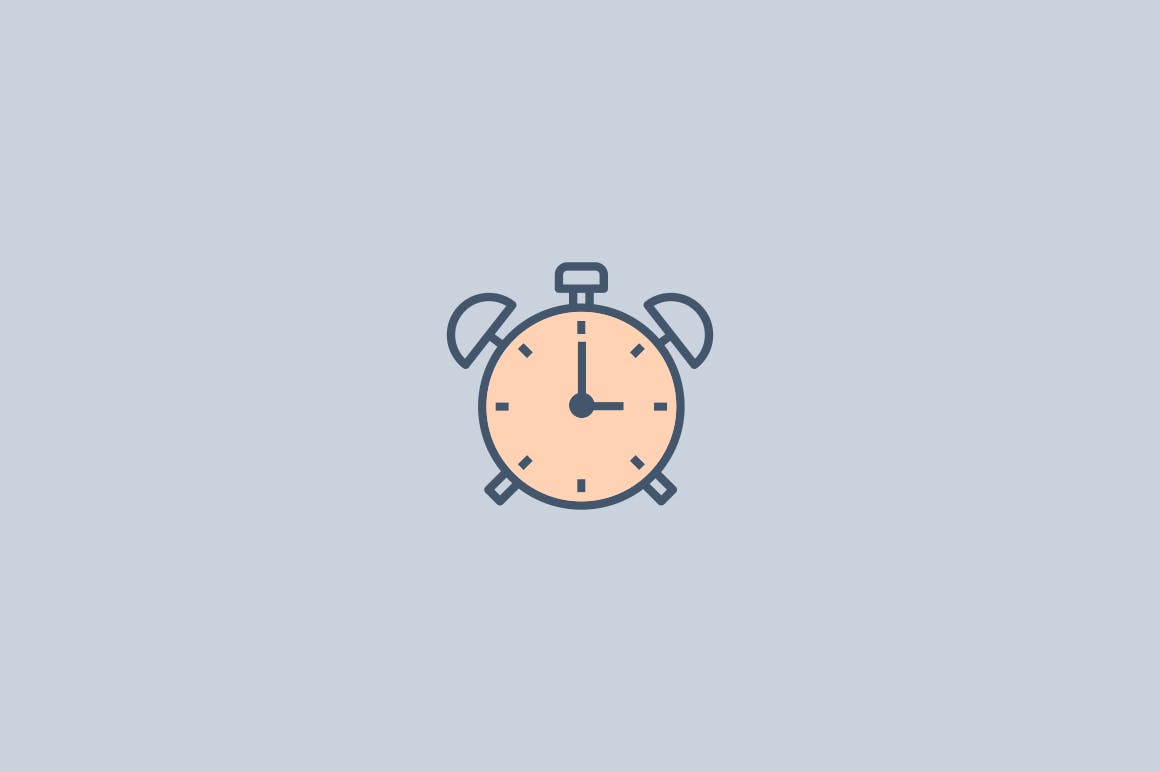 15枚时间主题矢量图标 15 Time Icons插图(2)