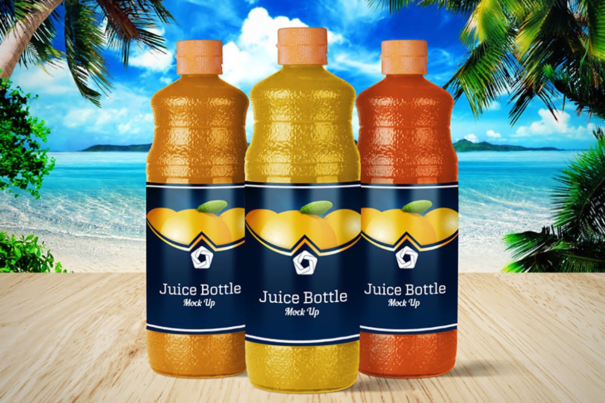 果汁饮料瓶外观包装样机v4 Juice Bottle V.4插图