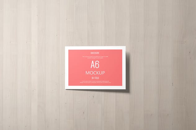 A6横向贺卡/邀请函样机套装V.2 A6 Landscape Greeting Card Invitation Mockup Set 2插图(14)