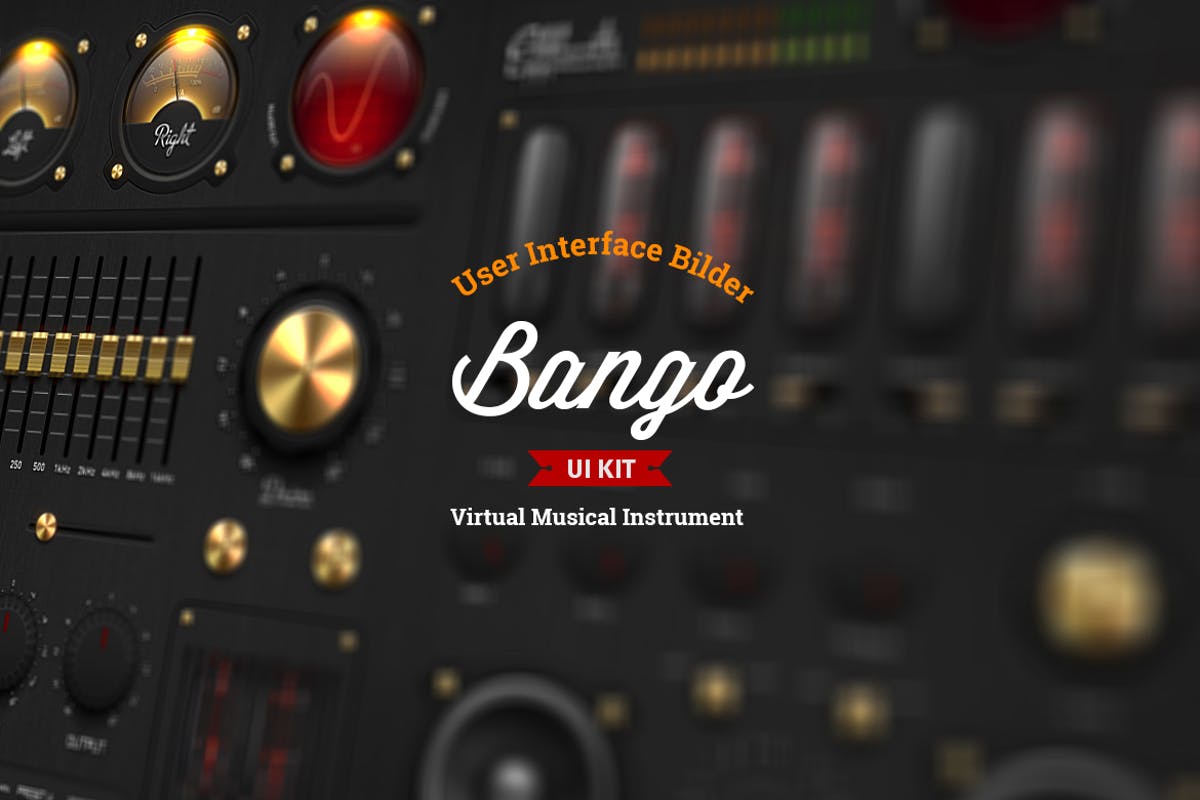 虚拟调音控制面板UI界面模板 Bango UI Kit插图