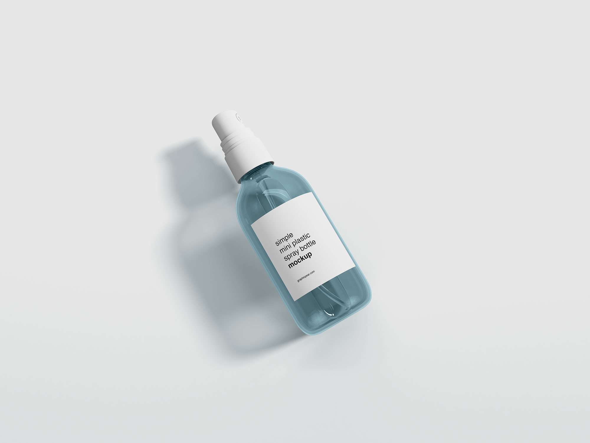 便携小支装喷雾瓶外观设计样机 Mini Spray Bottle Mockup插图