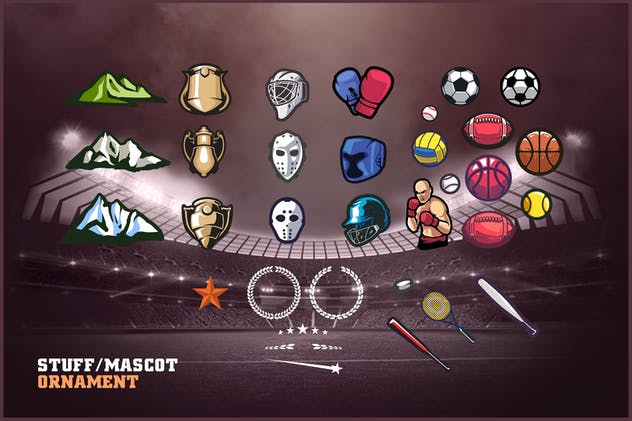 体育运动品牌&球队队徽Logo设计模板合集v1 Sports Logo Creator V1插图(6)